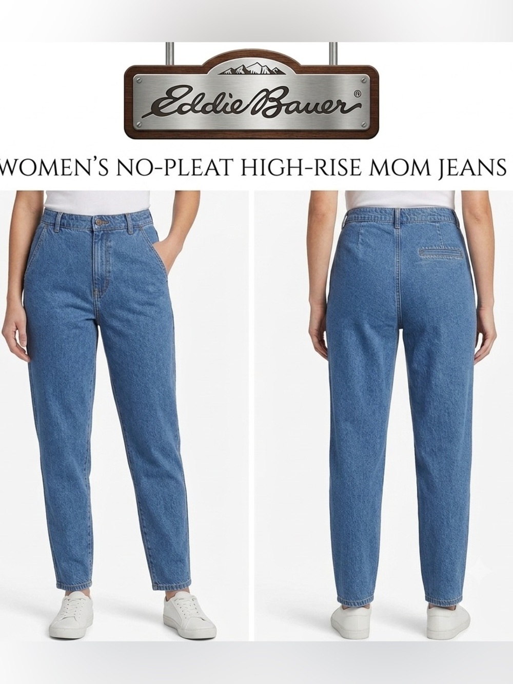 Eddie Bauer High Waisted Mom Jeans 10